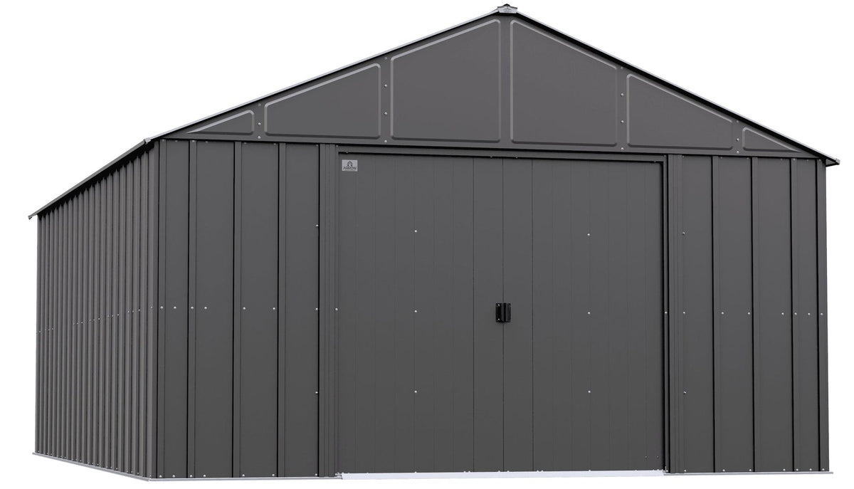 Classic 12x17-ft Charcoal Corrosion-Resistant Metal Shed