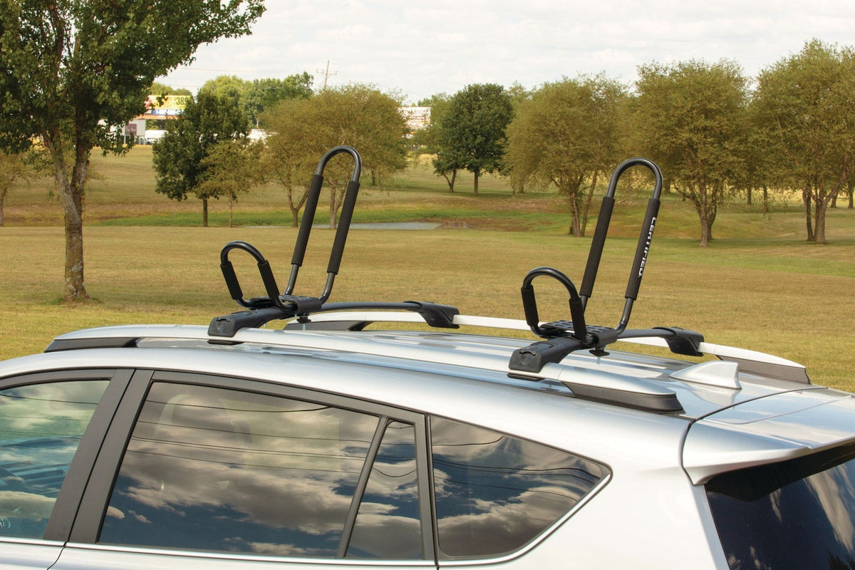 Universal J-Rack Rooftop Mount Kayak Carrier, 2 Kayak Storage Capacity, Black