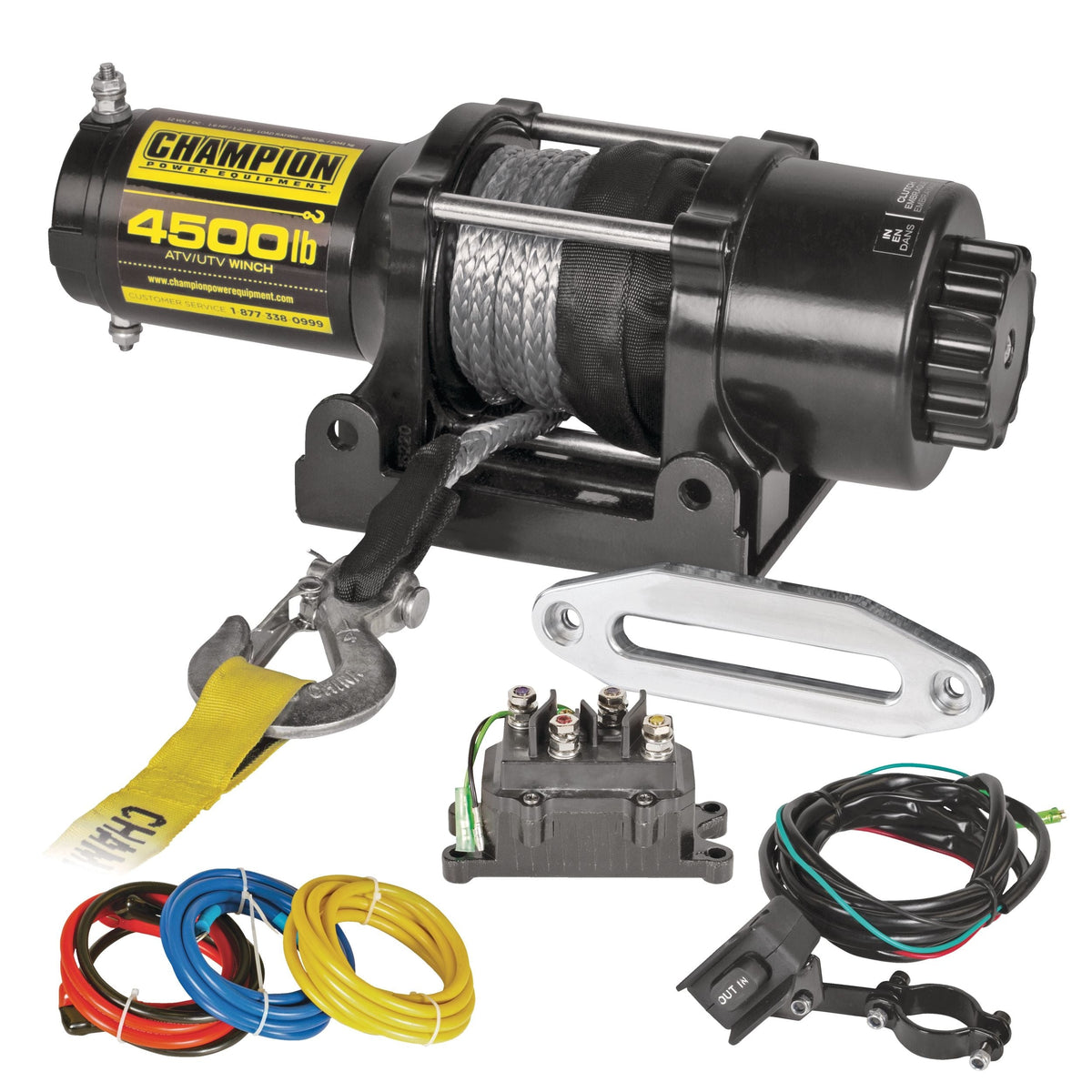 Power Equipment 14051 Synthetic Rope Winch Kit, 4,500-lb