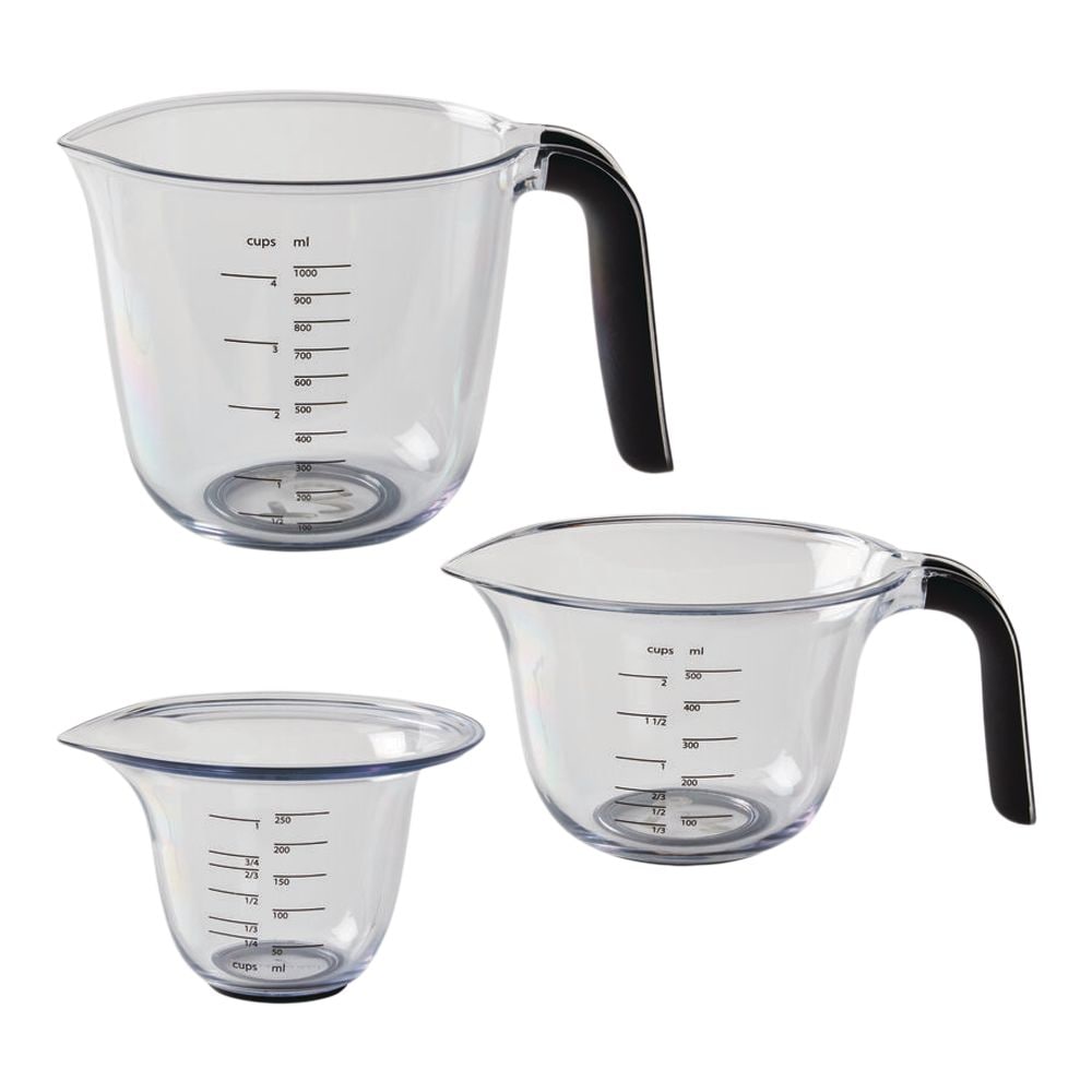 Plastic Measuring Cup Set, 3-pc