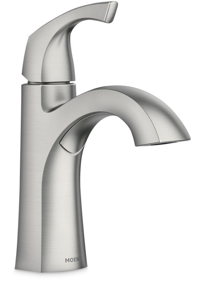 Lindor Single Handle Bathroom Faucet, Spot-resistant Brushed Nickel