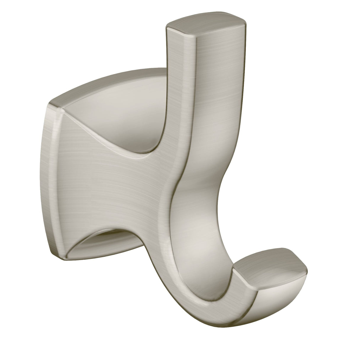 Voss Double Robe Hook, Brushed Nickel