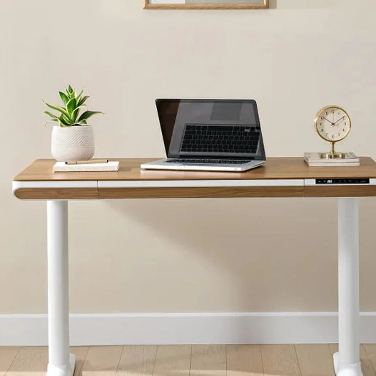 Nico Case 117 cm (46.1 in.) Height Adjustable Lift Desk, White Frame