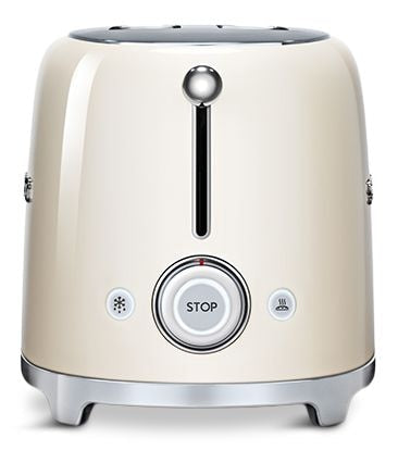 50's Retro 2-Slice Toaster, Cream