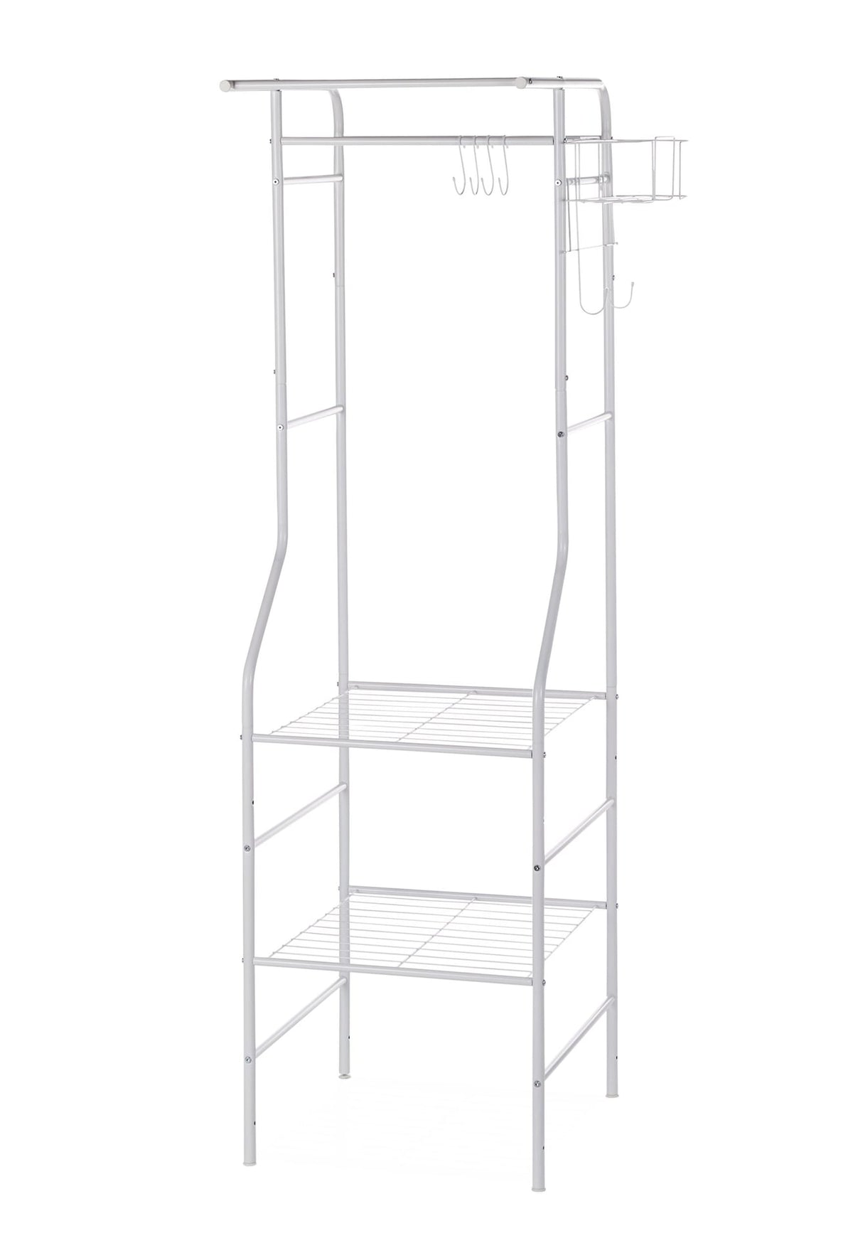 Linear Side Laundry Organization System, White