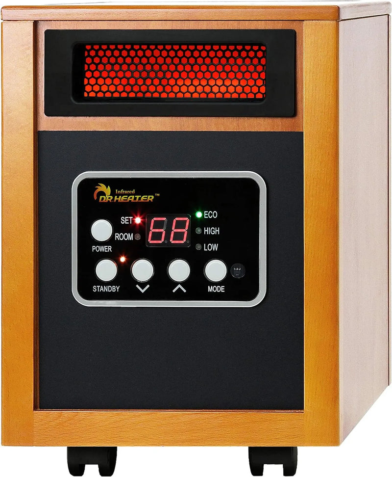 Dr Infrared Heater Portable Space Heater, Original, 1500-Watt, Cherry (Pack of 1) V6388