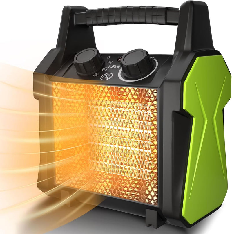 WarmHaven Outdoor Heater for Patio, Electric Space heater with Overheat Protection, 1500W Fast Heat PTC Ceramic Portable Garage Heater for... T5419
