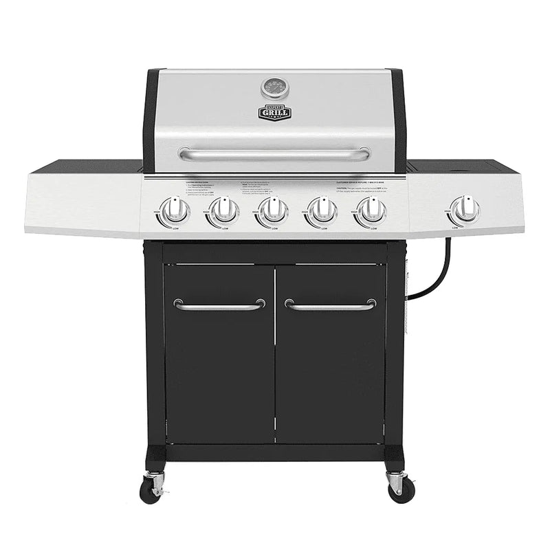 Grill 5-Burner Propane Gas Grill with Side Burner T2120