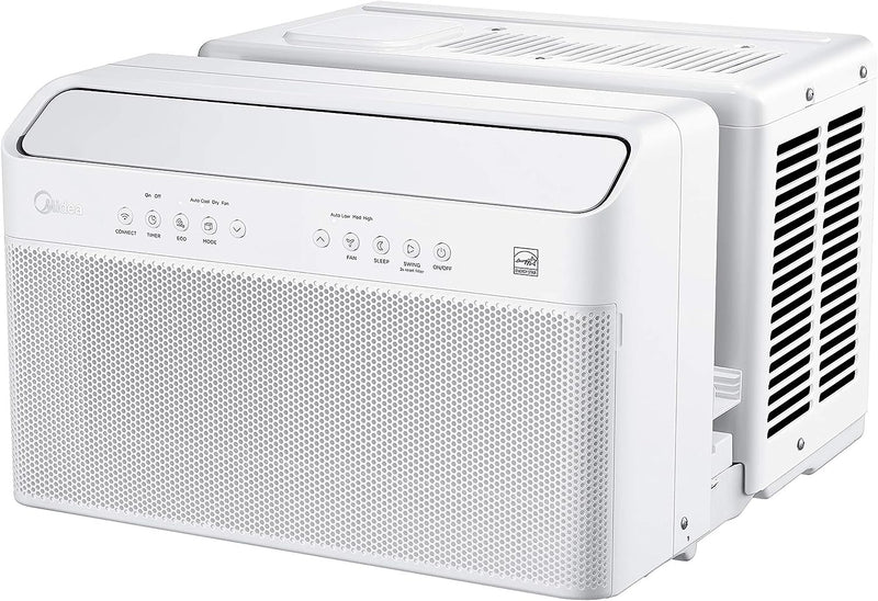 U-Shaped Inverter Window Air Conditioner 12,000BTU with Open Window Flexibility, Robust Installation,Extreme Quiet, 35% Energy Saving, Smart Control, Alexa, Remote, Bracket Included (Renewed) U1060