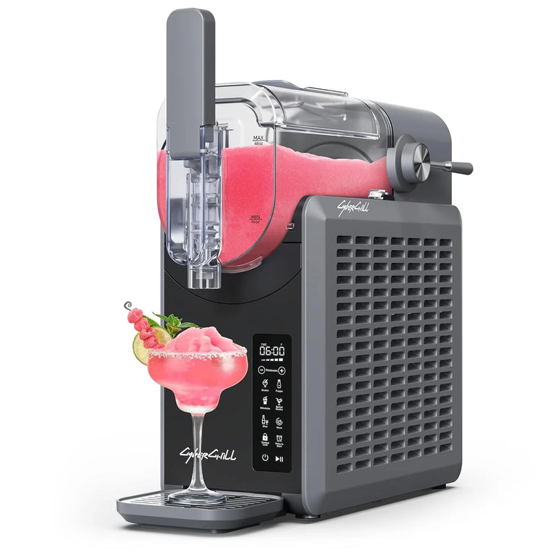 Slushie Machine,24-Hour Delay Start&Cold Retention, 68 oz Slushy Machine with Self-Cleaning Function, Frozen Drink Maker with 5 Preset Programs,Frozen Margaritas, Frappés, and More B9523