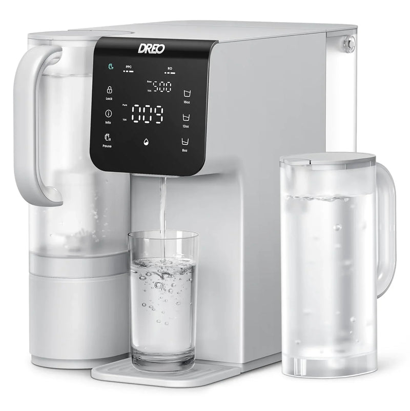 Filter desktop product, 7-stage reverse osmosis water filtration system, no installation required, reduces total dissolved solids content, suitable for water filtration bottles for households and kitchens, with a 3:1 ratio of pure water to L4078