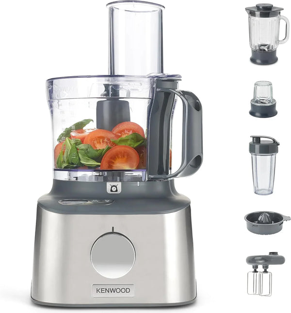 Multifunctional compact food processor, with built-in scale, equipped with 11 accessories, designed small yet powerful. B1017