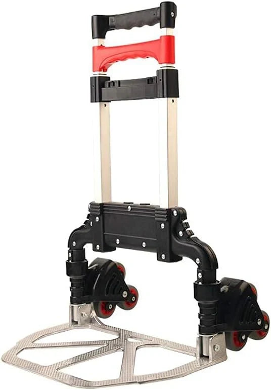 Hand Cart-Home Small Trailer Luggage Cart Folding Trolley Car Outdoor Goods Shopping Trolley Cart Truck R1455