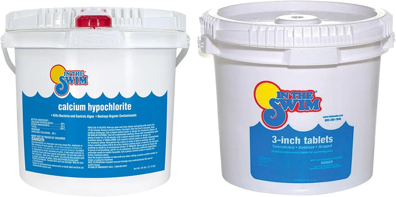 Pool Shock 68% Cal-Hypo Granular Sanitizer for Crystal Clear Water Defends Against Bacteria, Algae, and Microorganisms C8398
