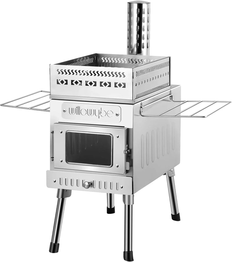 Outdoor sauna hot water tent stove, rocket-type heater, portable camping wood stove, cooking equipment for dry sauna, cooking tools suitable for husbands and friends I5179