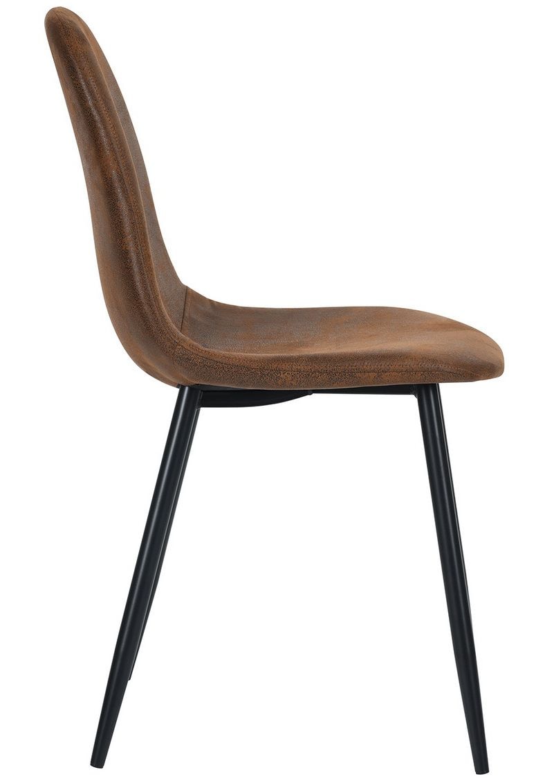 Charlton Suede Dining Chair, Brown