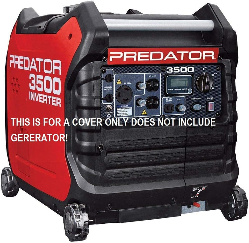 Fits Predator Inverter 3500 watt Generator Cover (BLACK) COVER ONLY X2636