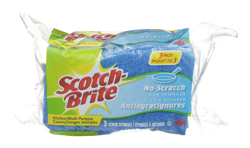 All-Purpose Non-Scratch Scrub Sponge, 3-pk A3344
