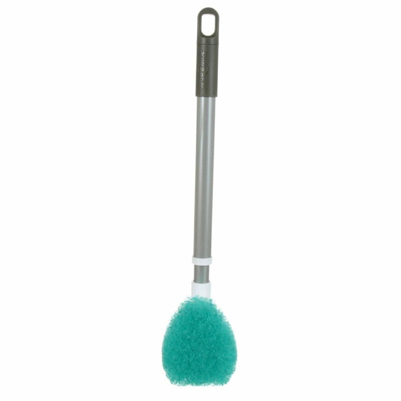 Non-Scratch Shower & Bath Scrubber/Scrub Brush with Extendable Handle L8801