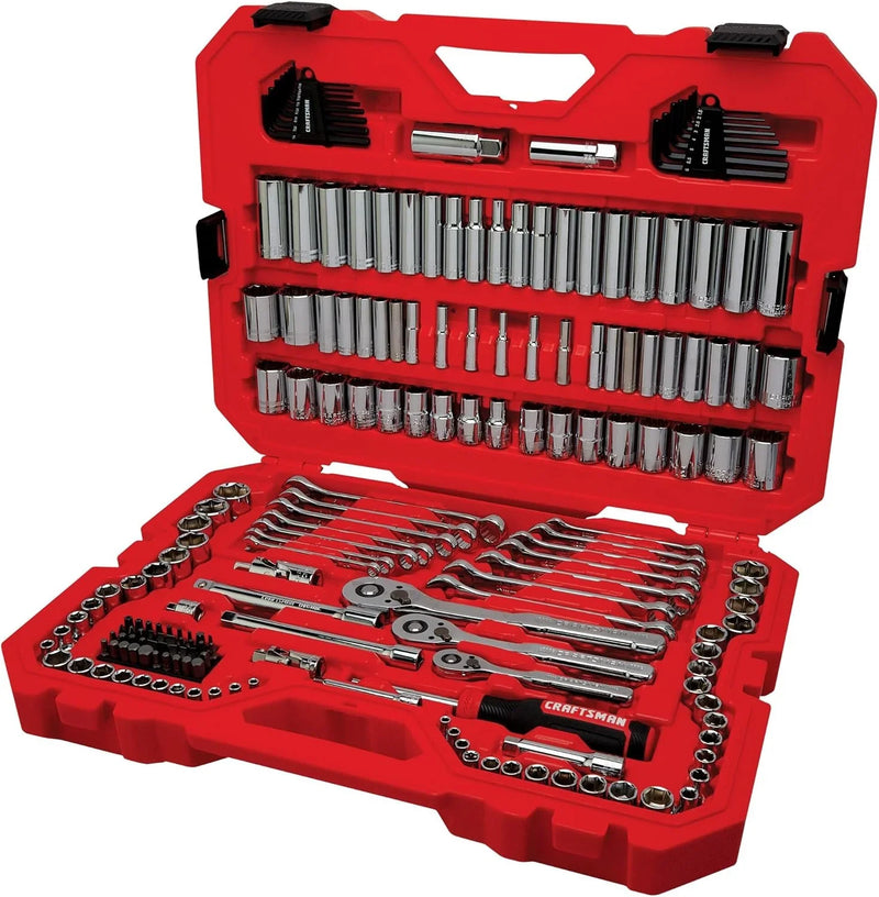 Mechanics Tool Set, 1/4 and 3/8 Inch Drive, 189 Piece (CMMT12134) U4947