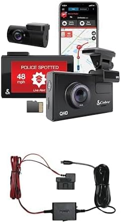 Intelligent driving recorder kit with rear camera Kober 2.5A micro USB hard wire kit R1449