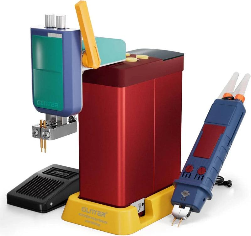 4500-watt super capacitor pulse battery welding machine, a DIY tool suitable for repairing 18650 lithium battery packs, equipped with a handle-type push welding arm and foot pedal switch, capable of continuous operation for 24 hours. R0641