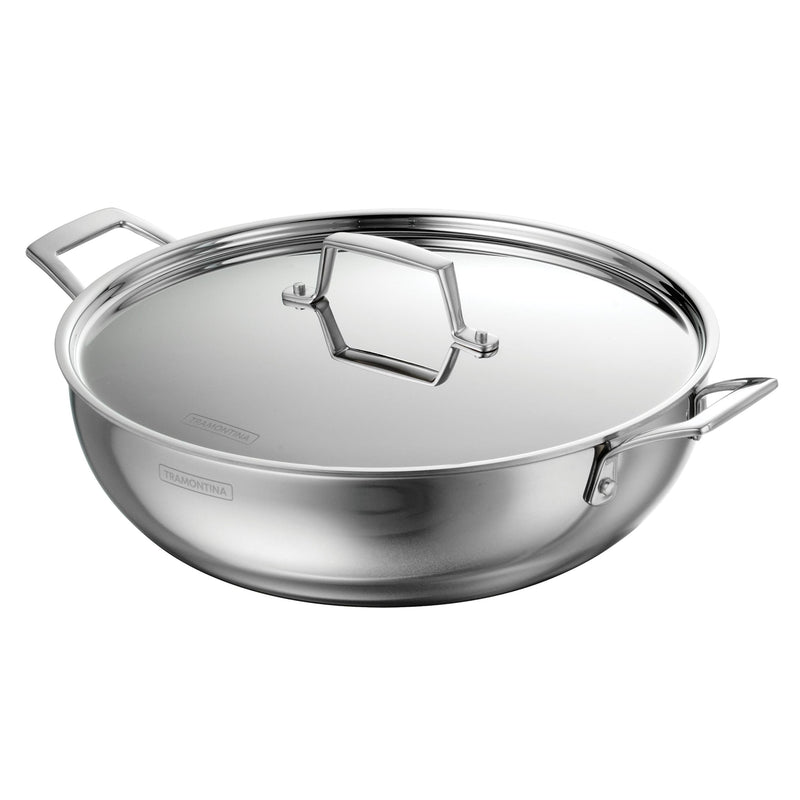 6 Qt Tri-Ply Clad Stainless Steel Covered Kadai M7916