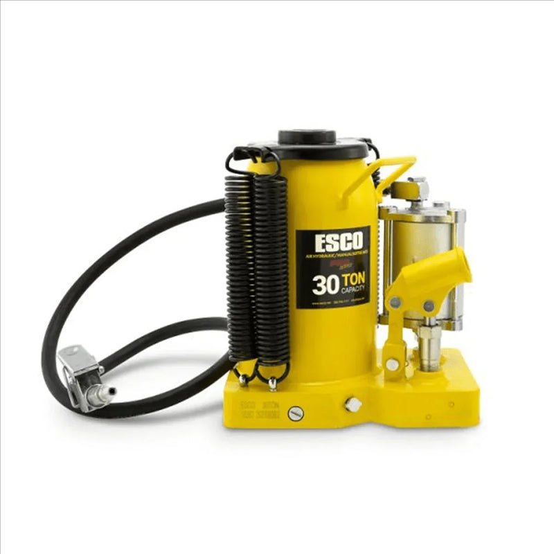 ESCO 30 Ton Air Hydraulic Bottle Jack – Heavy Duty Lifting for Automotive and Industrial Use K5787