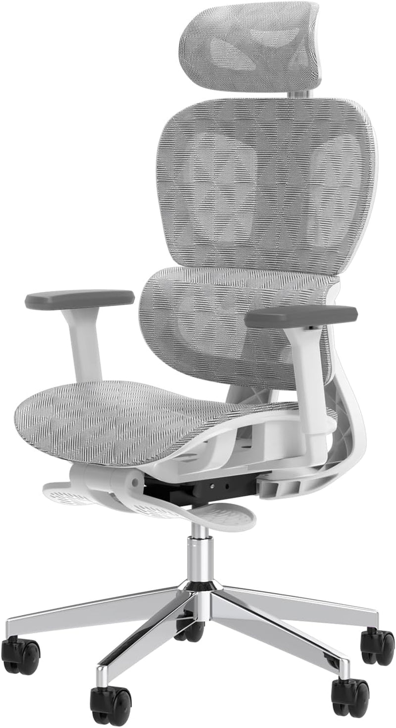 Ergonomic Office Chair – High Back Mesh Desk Chair with 3D Adjustable Armrests, Wheels, for Home and Office (Black) N9338