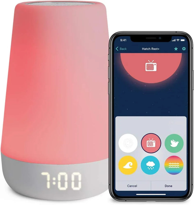 Night light, enhanced wake-up reminder audio monitor, white noise soothing device, infant sleep training device, children's alarm clock, night light J5475