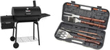 CC1830S 30" BBQ Charcoal Grill and Offset Smoker | 811 Square Inch cooking surface, Outdoor for Camping | Black