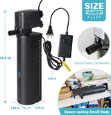 600GPH Cold Plunge Filter Small Pool Filter for Up to 1000 Gal Ice Bath Hot Tub Cloudy Water Cleaner with Green Clean Machine fof Cold Pod