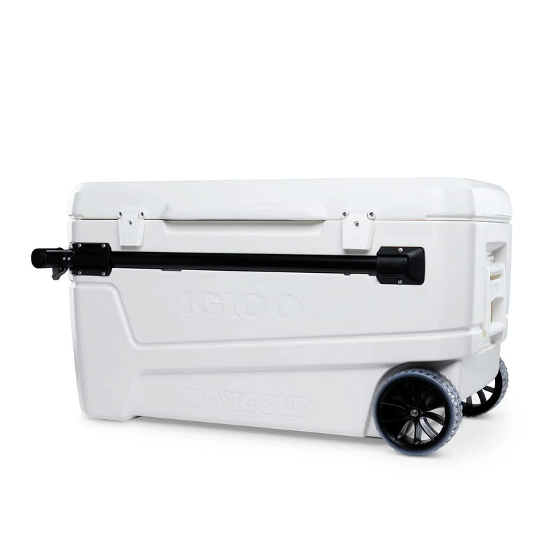 110 Qt Glide Pro Portable Large Ice Chest Wheeled Cooler L2293