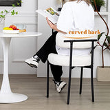 DYHOME White Dining Chairs Set of 4, Mid-Century Modern Dining Chairs, Kitchen Dining Room Chairs