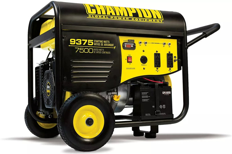 9,375-W Portable RV Ready Gas Powered Generator w/ Remote Start Home RV K6666