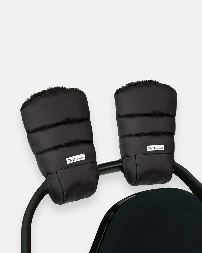 Enfant Warmmuffs - Black Plush Z1352