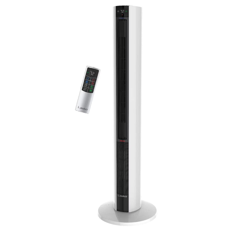 42 in 1500W All Season Tower Fan Space Heater with Timer and Remote, White, FH500 Y0226