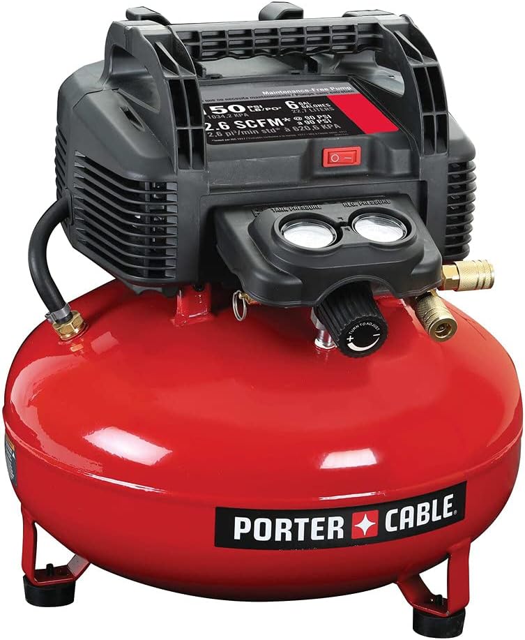 Air Compressor, 6-Gallon, Pancake, Oil-Free B2601