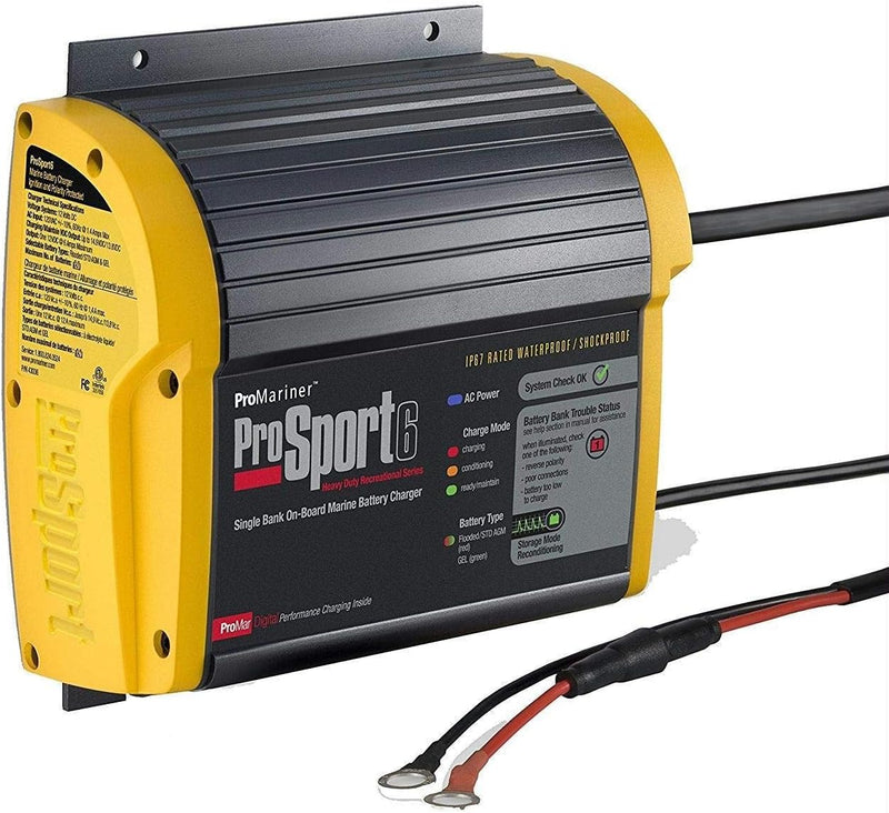 20 amperes, 12/24 volts, 2 battery packs, waterproof, waterproof battery charger for use on water. R3428