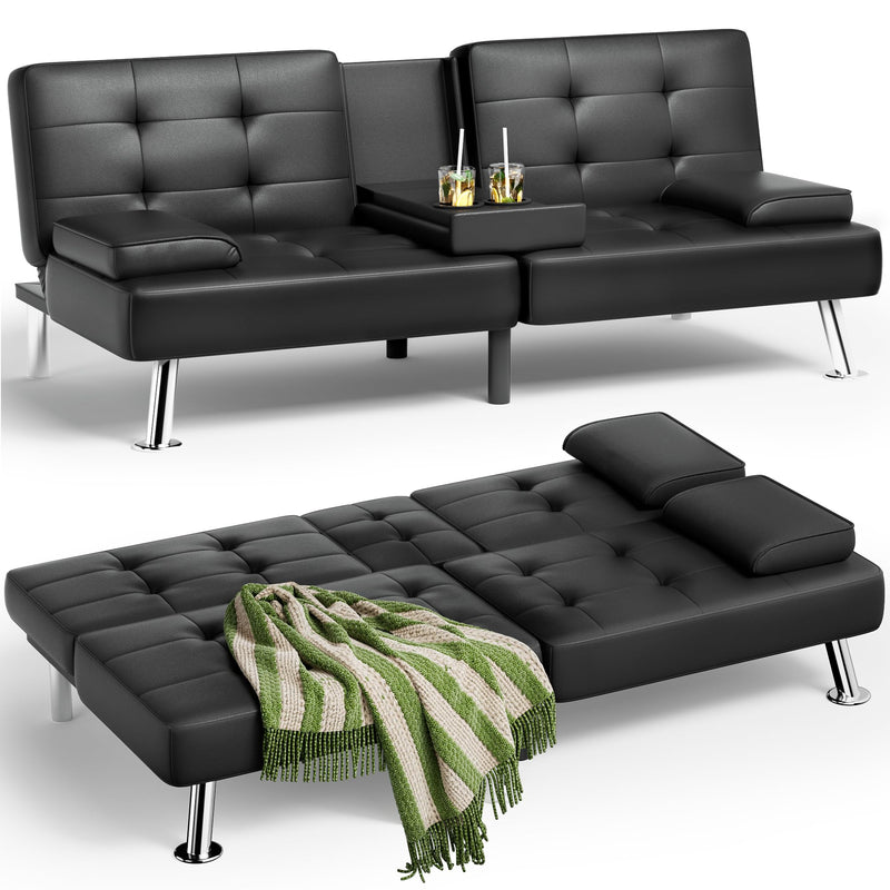 Modern Convertible Folding Futon Sofa Bed X4015