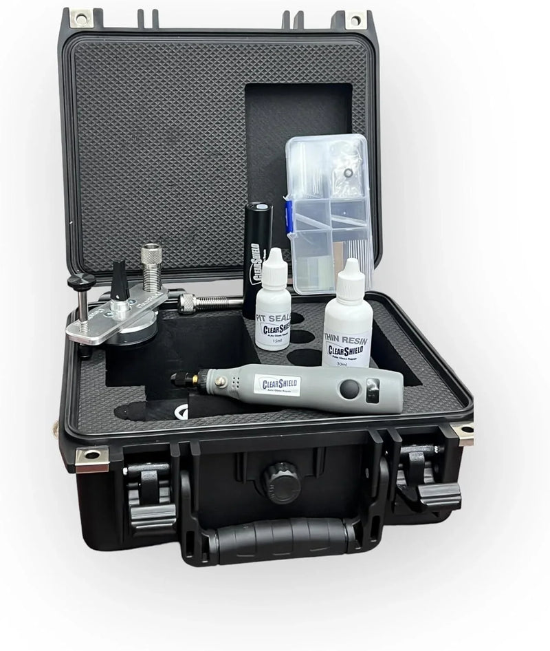 Clearshield Windshield Repair Kit Professional Auto Glass Repair Kit for Rock Chip or Cracks - Restores to a Fine Smooth Finish (1,000 Repairs) N8524