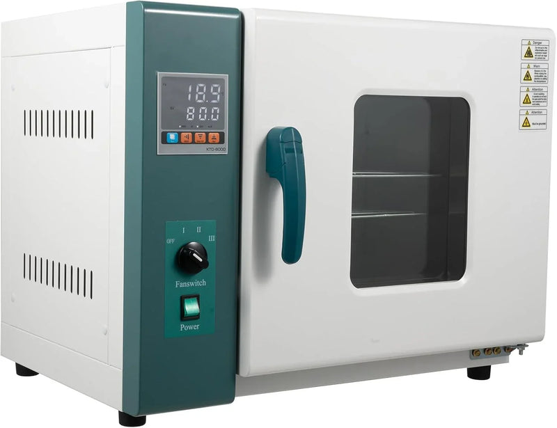 110V 1000W Horizontal Electric Blast Drying Oven 45L/12Gal Lab Forced Air Convection Drying Oven with Intelligent Temperature Controller for Industrial, Schools, Research Institutes Q728