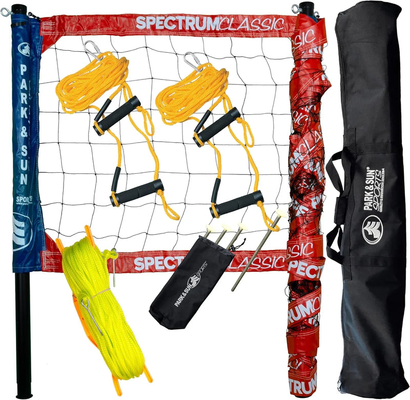 Adjustable professional outdoor volleyball net system V3355