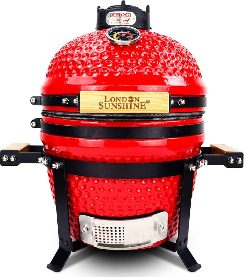 13-inch ceramic Kamodo charcoal barbecue grill - red Q1847