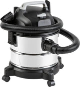 Basic type wet-dry dual-purpose vacuum cleaner, 4-gallon capacity for home use, 3 horsepower, stainless steel material, gray/black