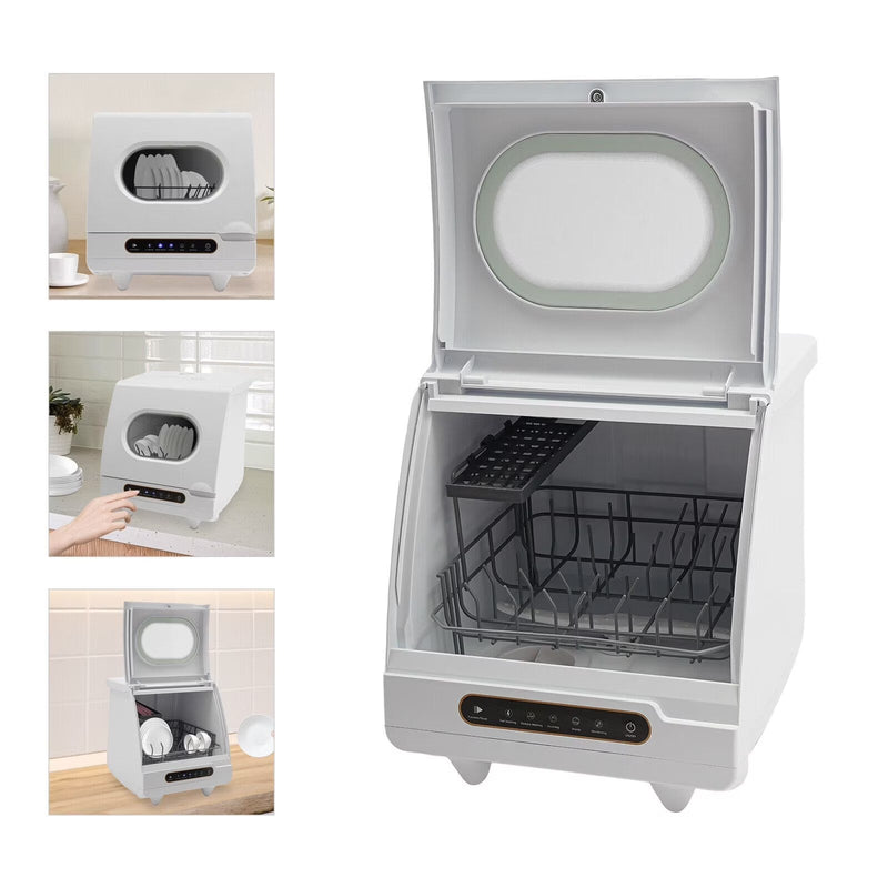 1200W mini Portable Countertop Dishwasher 360 Rotating Deep Cleaning Dishwasher M3062