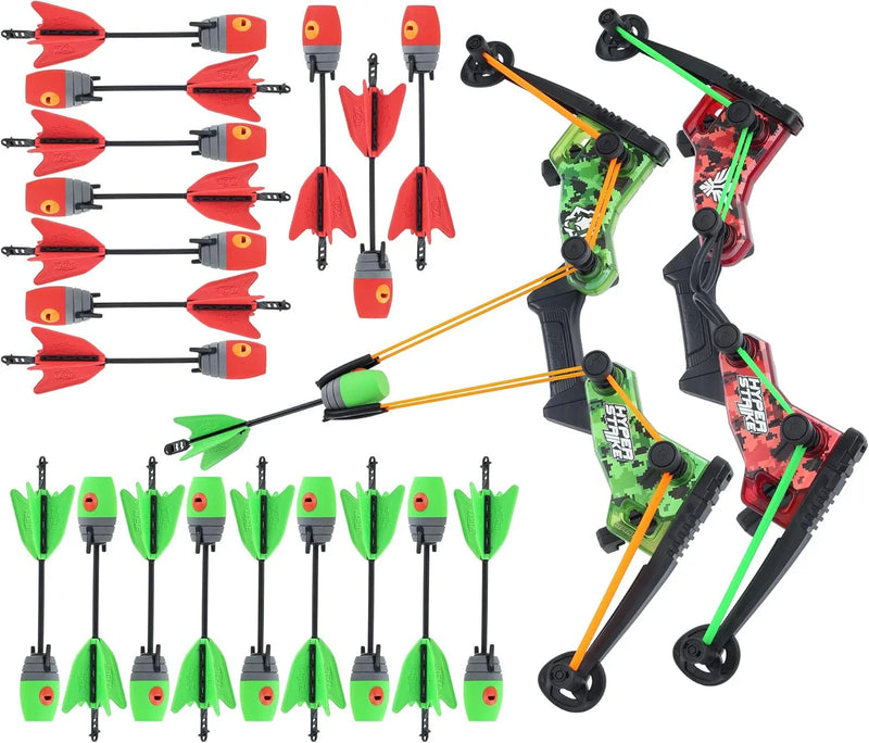 2. Master Controller Bow, 20 Zynix Whistle Arrows, 2 Parachute Replacement Parts, 2 Shoulder Straps and 4 Arrow Bags - Long-distance Outdoor Equipment Z7941