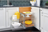 18-inch double-layer removable shelves with 4 shelves, silver color