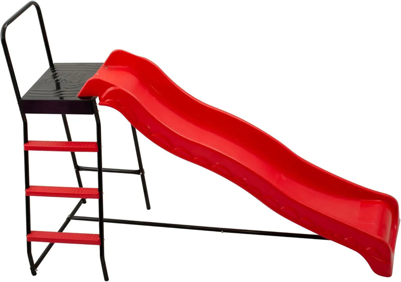 Trampoline Step N Slide | Fun Indoor & Outdoor Ladder and Wave Slide Set – Perfect for Round or Rectangle Trampolines with or Without Net K0723