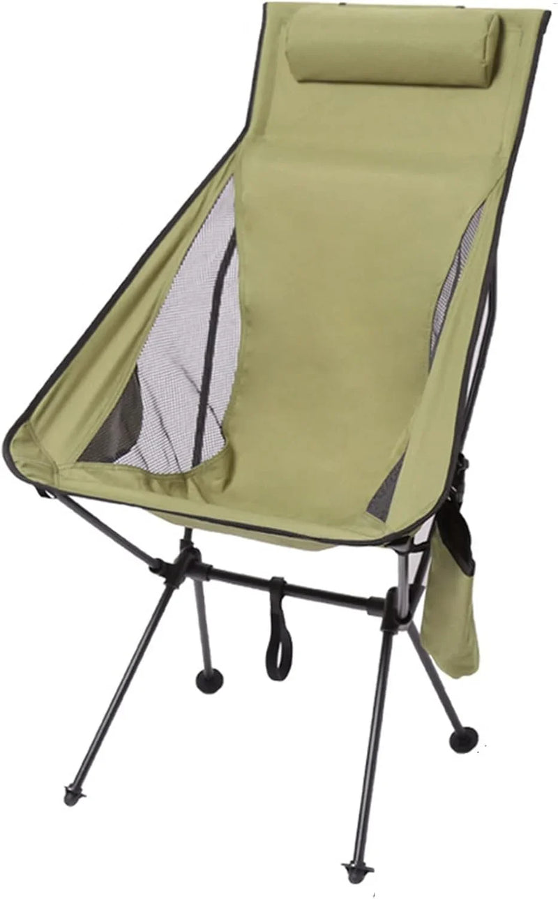 Foldable Chair Ultralight Folding Moon Chairs Outdoor Removable Washable Fishing Picnic BBQ Chairs with Carry Bag Outdoor Stool L4934